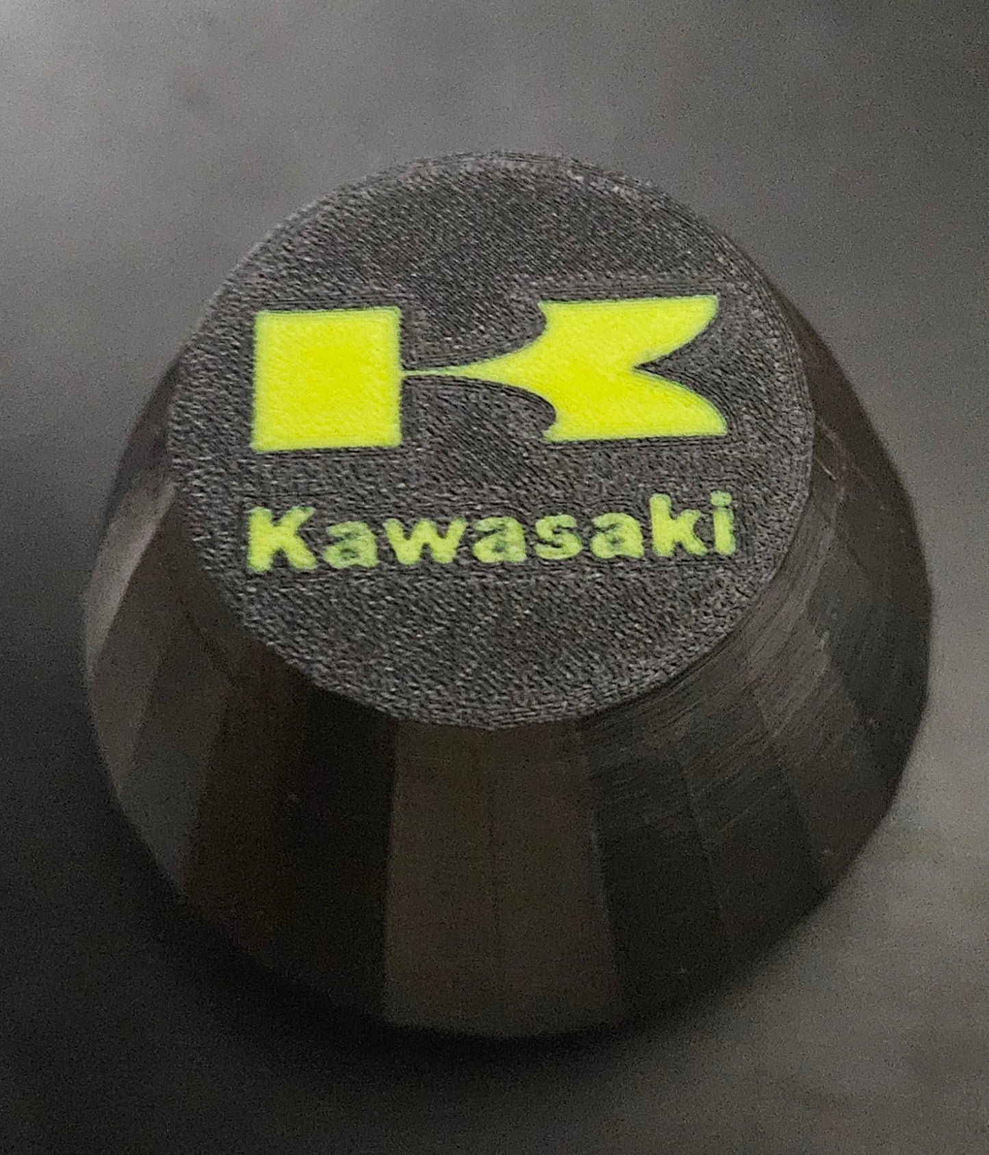 Set of 4 black center caps with customizable kawasaki logo for oem KRX1000 wheels