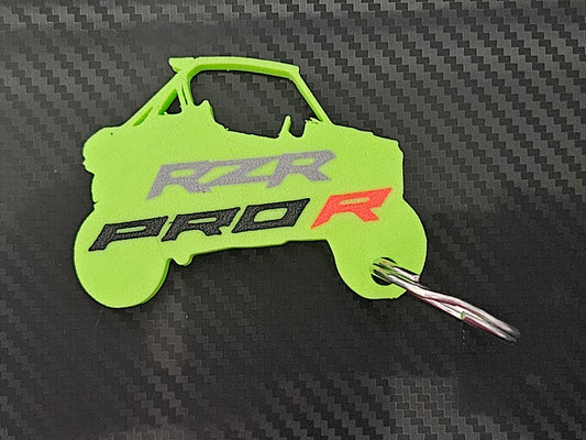 Green RZR Pro R Keychain