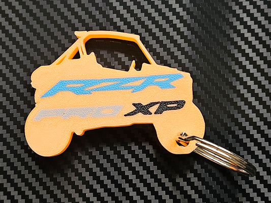 Orange RZR Pro XP Keychain