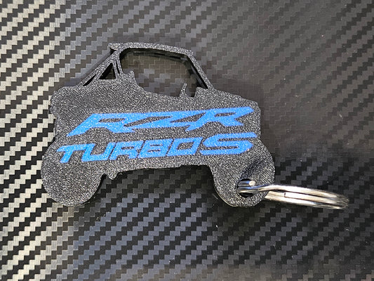 Black RZR Turbo S keychain