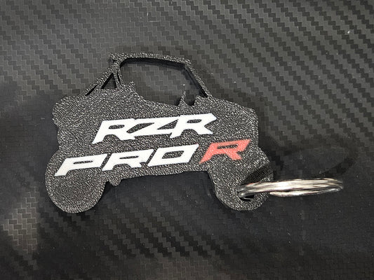 Black RZR Pro R Keychain